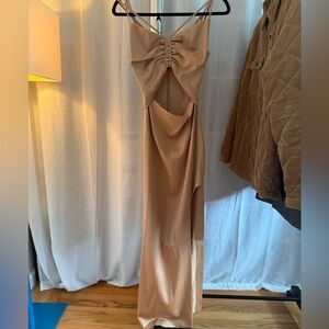 Maxi Cutout Dress with Leg Slit